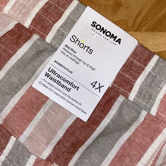 NWT!! Sonoma Goods For Life Ultra comfort Waistband Shorts Size 4X - Picture 4 of 9